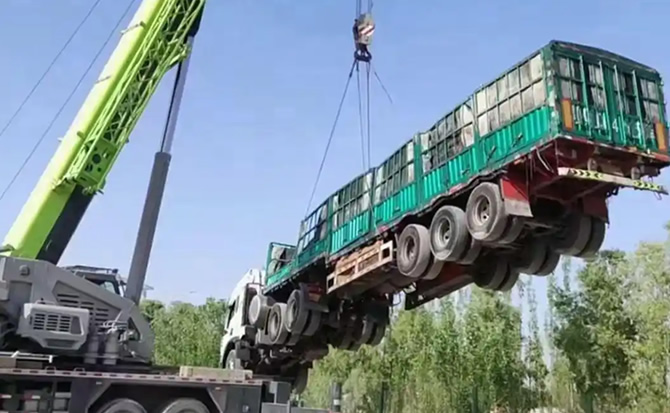 临高道路脱困救援案例